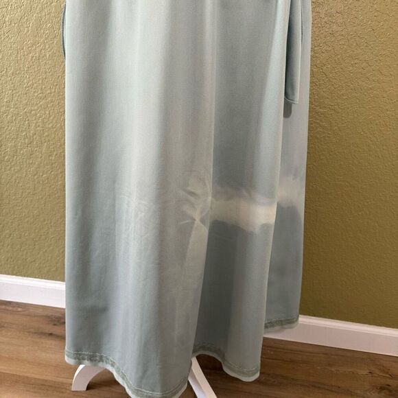 Vanity Fair Women's S Long Sleeve Crossover Robe Light Green Floral Embroidered - Picture 10 of 10